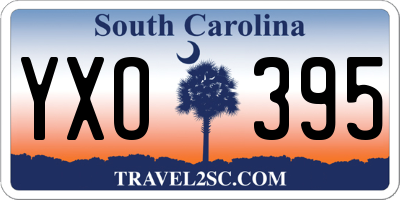 SC license plate YXO395