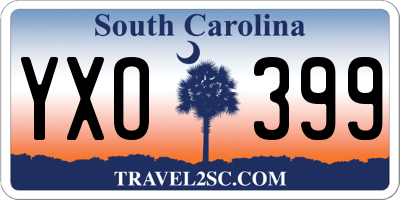 SC license plate YXO399