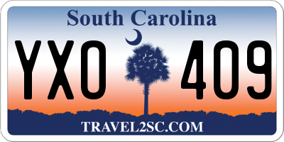 SC license plate YXO409