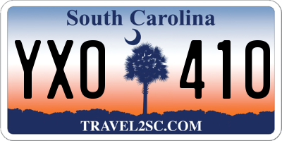 SC license plate YXO410