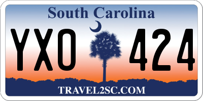 SC license plate YXO424