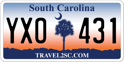 SC license plate YXO431