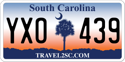 SC license plate YXO439