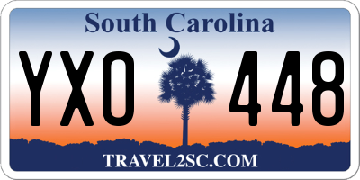 SC license plate YXO448