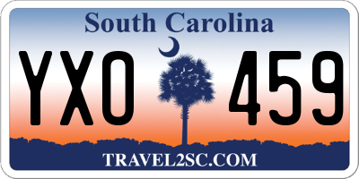 SC license plate YXO459