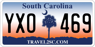SC license plate YXO469