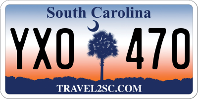 SC license plate YXO470