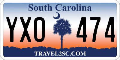 SC license plate YXO474
