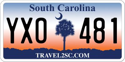 SC license plate YXO481