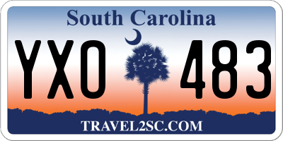 SC license plate YXO483
