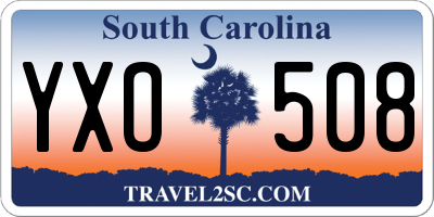 SC license plate YXO508