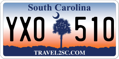 SC license plate YXO510