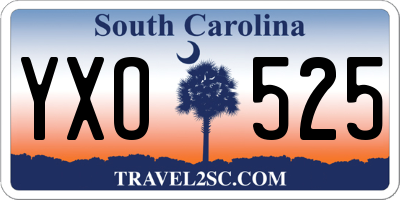 SC license plate YXO525