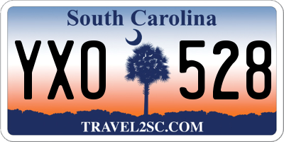 SC license plate YXO528