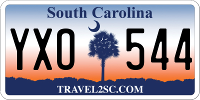 SC license plate YXO544