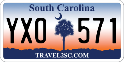 SC license plate YXO571