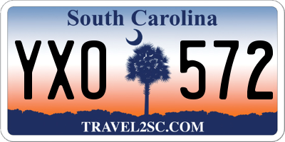 SC license plate YXO572