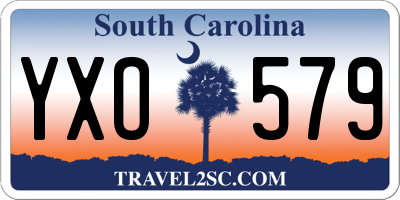 SC license plate YXO579