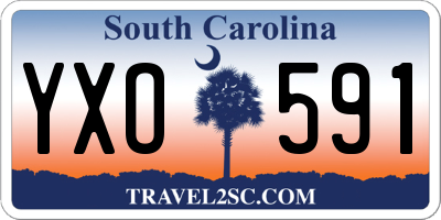 SC license plate YXO591