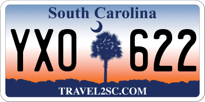 SC license plate YXO622