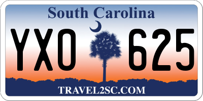 SC license plate YXO625