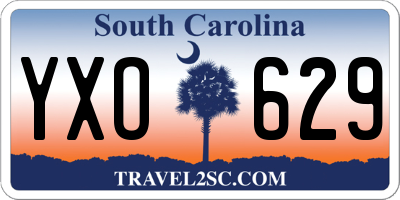 SC license plate YXO629