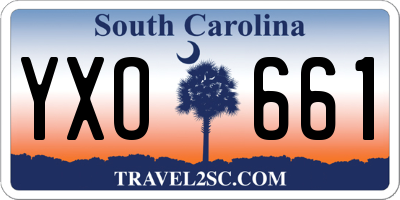 SC license plate YXO661