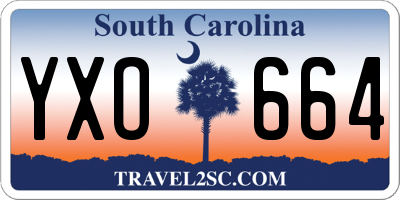 SC license plate YXO664