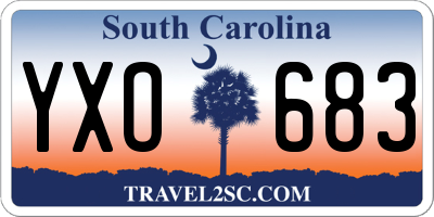 SC license plate YXO683