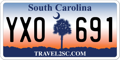SC license plate YXO691