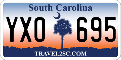 SC license plate YXO695