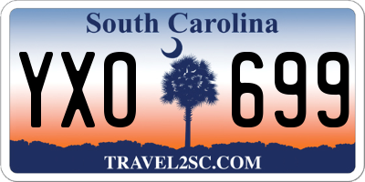 SC license plate YXO699