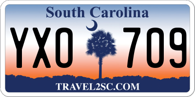 SC license plate YXO709