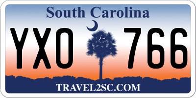 SC license plate YXO766