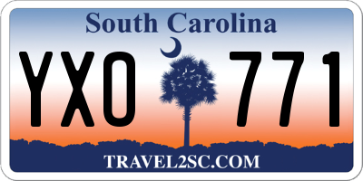 SC license plate YXO771