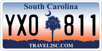 SC license plate YXO811