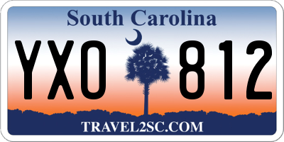 SC license plate YXO812