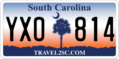 SC license plate YXO814