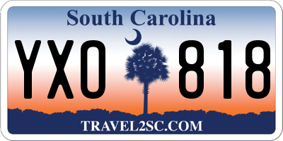 SC license plate YXO818