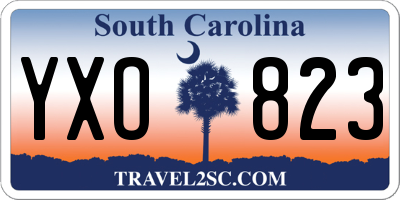 SC license plate YXO823
