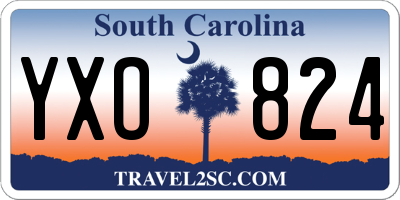 SC license plate YXO824