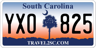 SC license plate YXO825