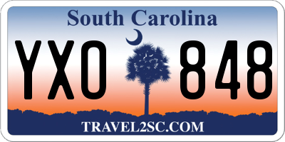 SC license plate YXO848