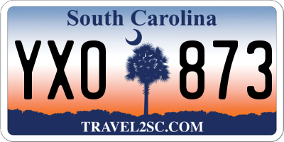 SC license plate YXO873
