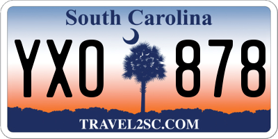 SC license plate YXO878
