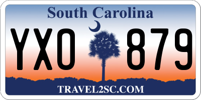 SC license plate YXO879