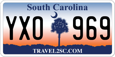 SC license plate YXO969