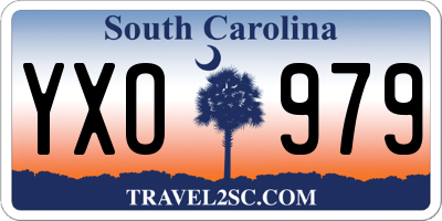 SC license plate YXO979