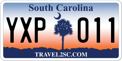 SC license plate YXP011