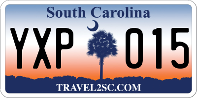 SC license plate YXP015
